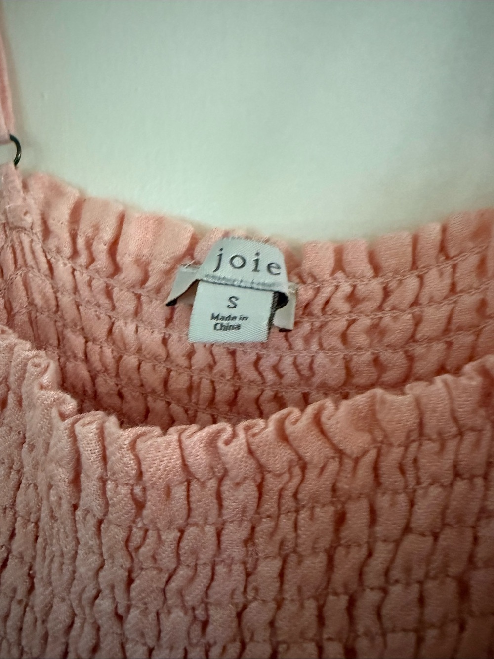 Joie Peach Pink Smocked Maxi Dress Skirt - Picture 4 of 4